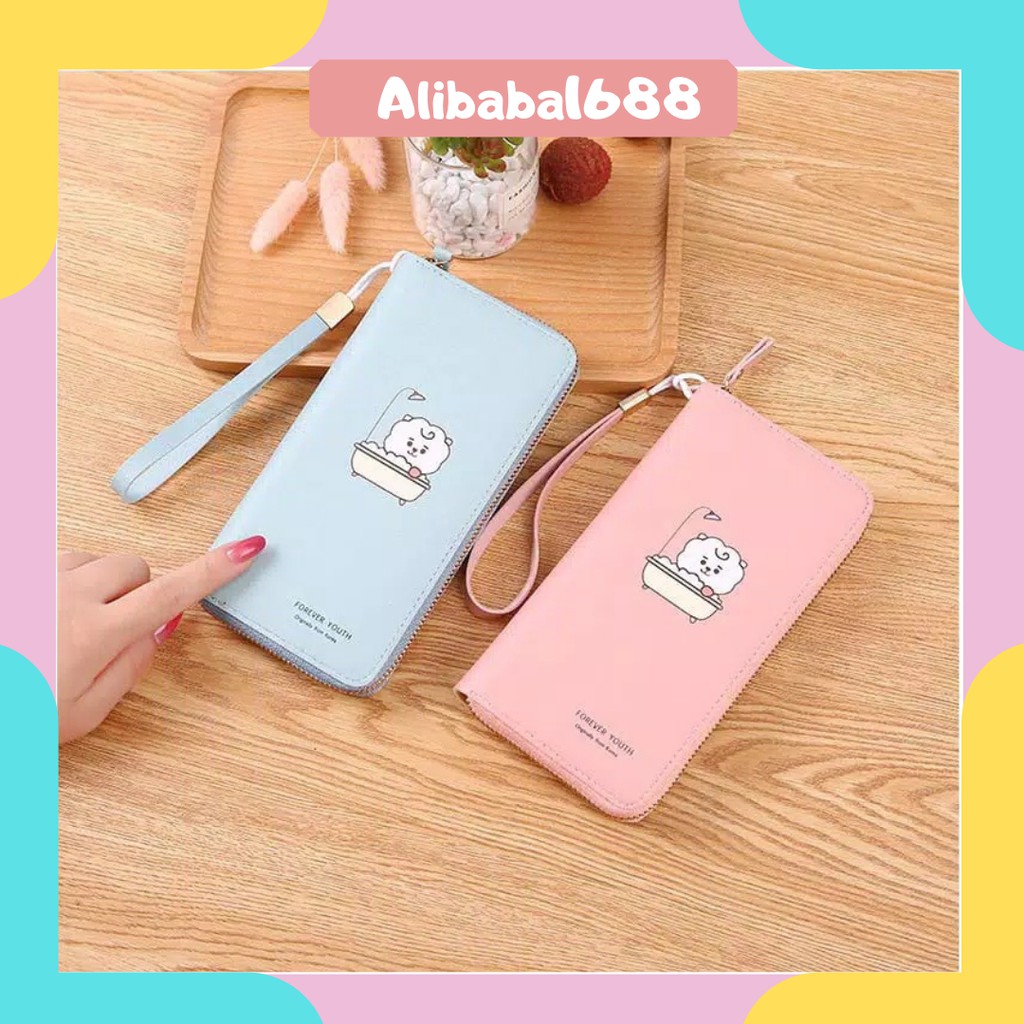 *ALIBABA1688*COD DOMPET PANJANG WANITA D31 BT21 DOMPET IMPORT