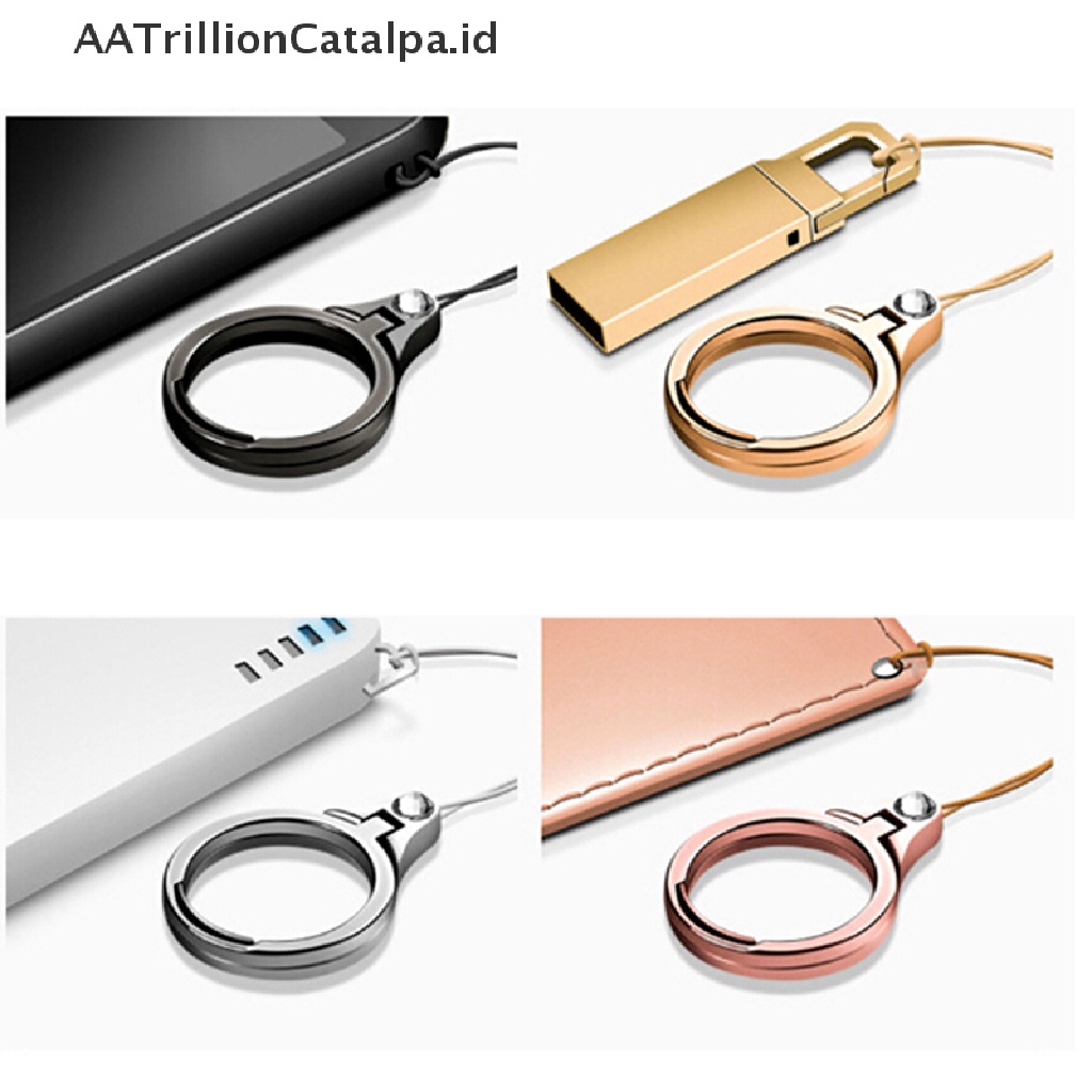 (AATrillionCatalpa) Tali lanyard 2 in 1 Multifungsi Bahan metal Untuk Handphone