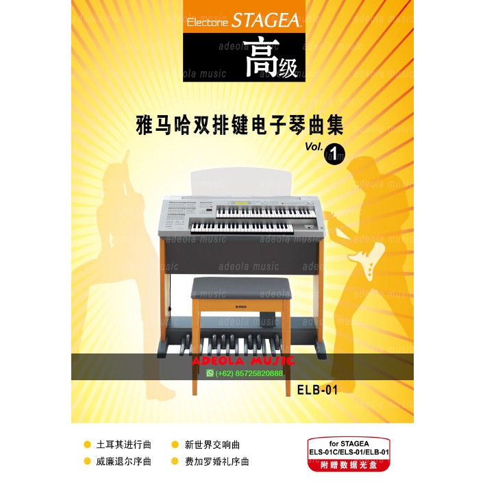 Buku Electone Stagea / (ES-3) ELECTONE STAGEA CHINA COLLECTION 1