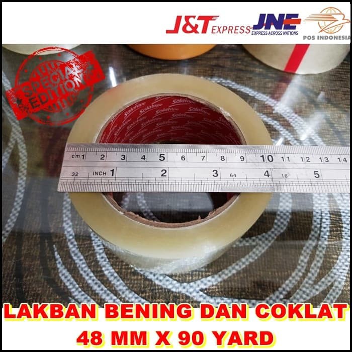 

LAKBAN BENING & COKLAT 48 MM X 90 YARD BUKU ALAT TULIS STATIONERY