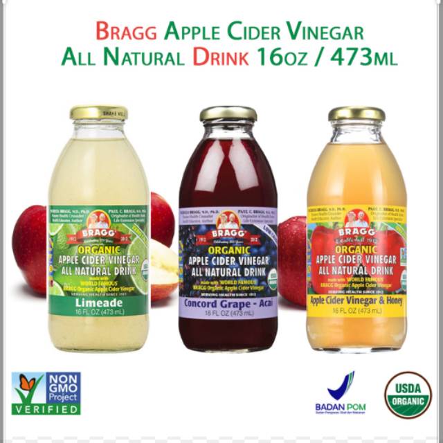 

Bragg Organic Cider Vinegar All Natural Drink 16oz / 473ml