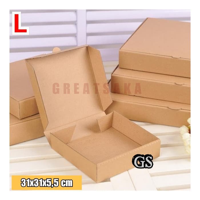 

Kotak Kardus Pizza Polos (Large)