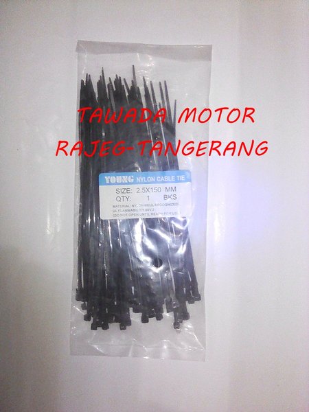 

kabel ties-tali ties 2.5 x 150mm hitam