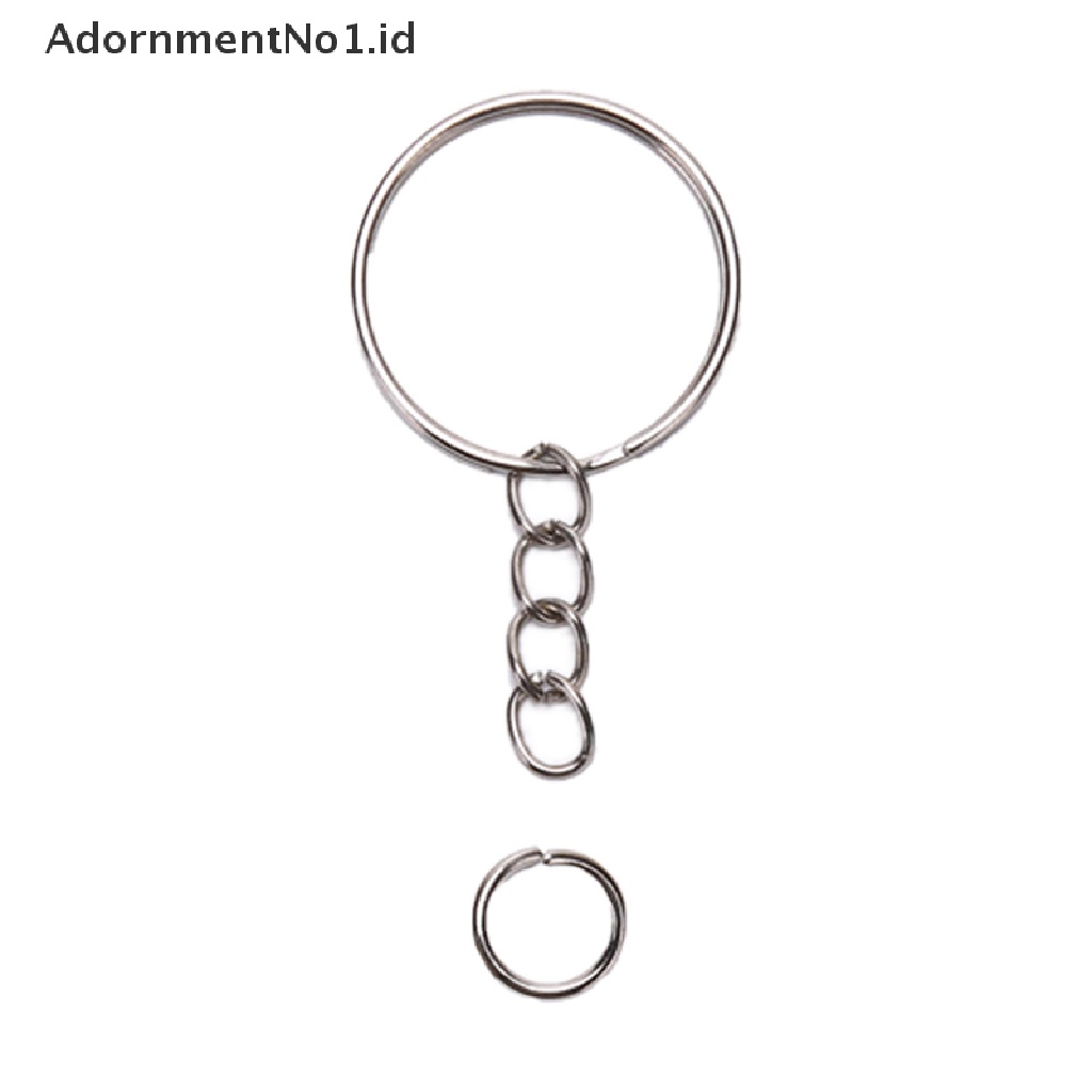 (AdornmentNo1) 100pcs Ring Gantungan Kunci DIY