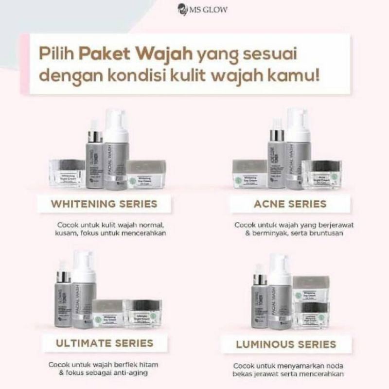 ⭐HS⭐ MS GLOW PAKET LENGKAP ORIGINAL