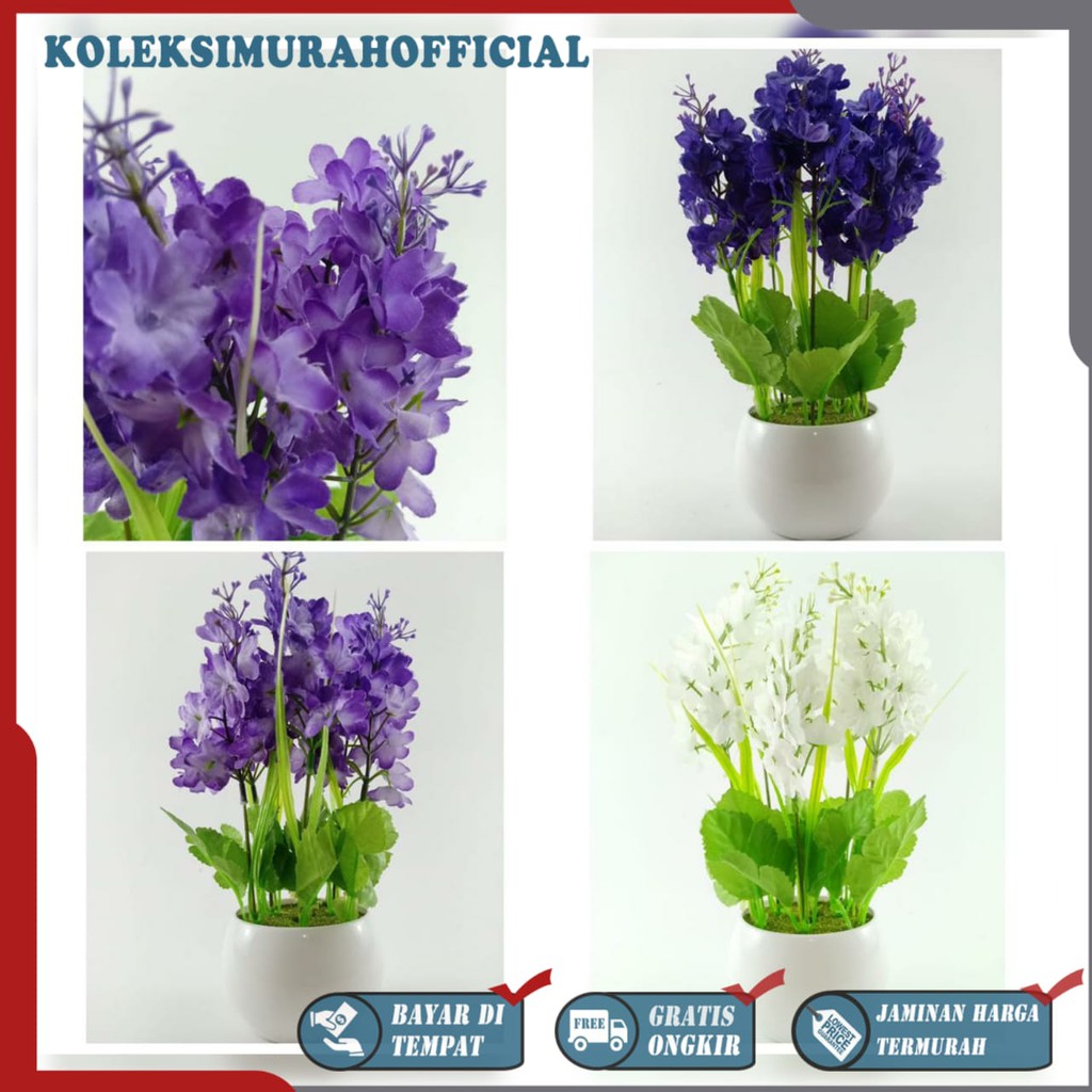 COD BUNGA PLASTIK BUNGA PAJANGAN IMITASI BUNGA ARTIFISIAL BUNGA LAVENDER TANAMAN HIAS PLASTIK BP8834