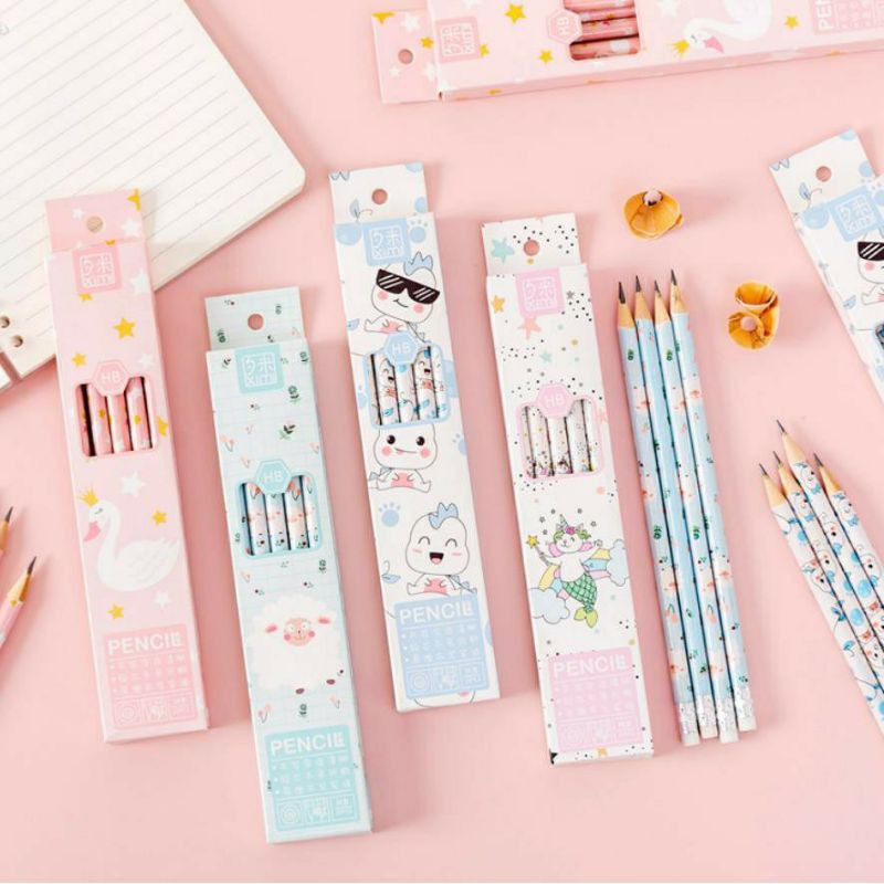

Pensil HB karakter motif / pensil alat tulis menulis motif cute variant/ harga satuan / ecer