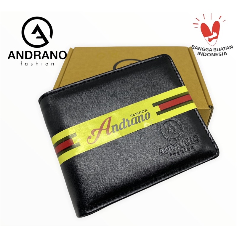 DOMPET PRIA ANDRANO DOMPET PRIA KULIT SINTETIS MODEL LIPAT DOMPET PRIA DISTRO MURAH MERIAH DOMPET COWOK ASLI KULIT PU DOMPET PRIA LIPAT