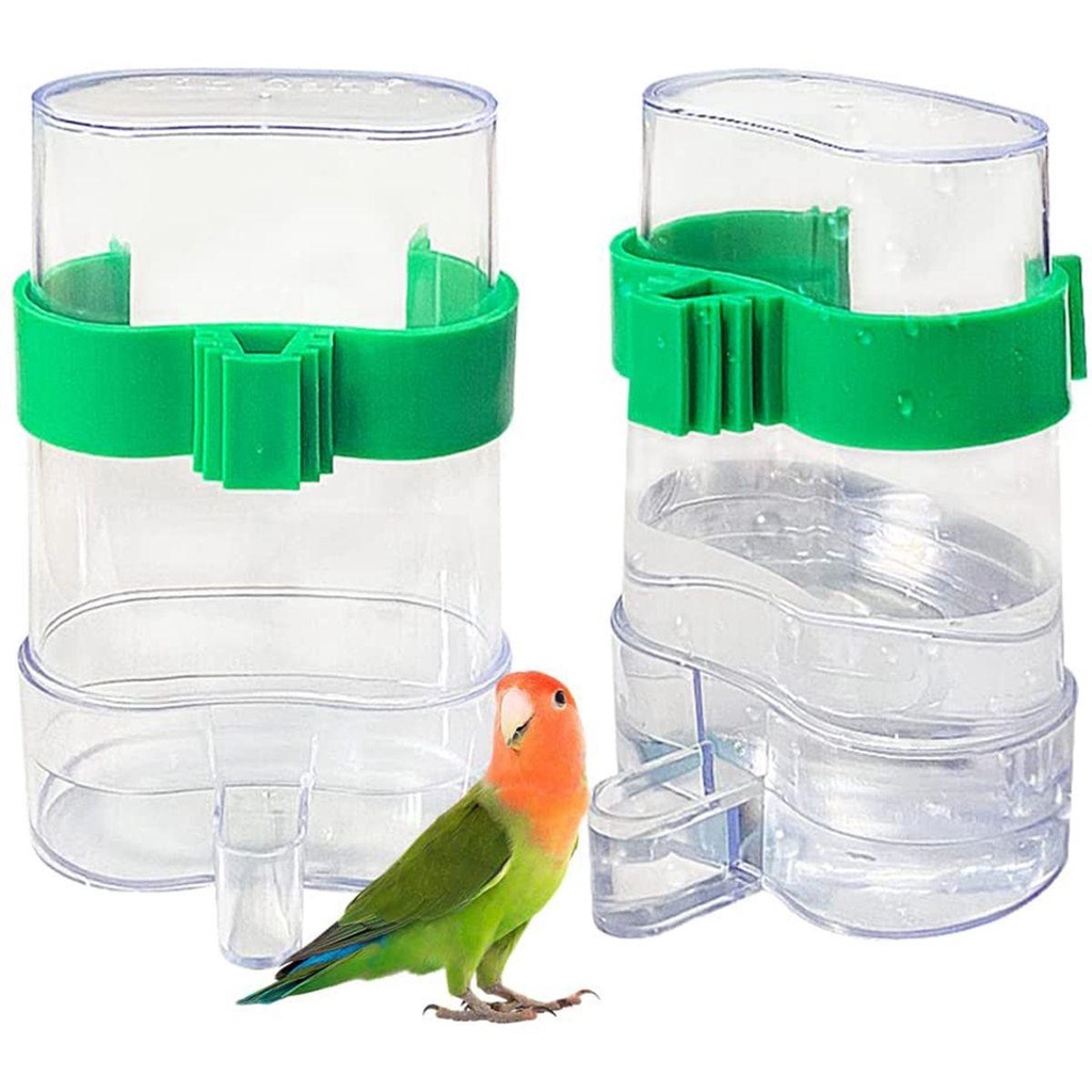 Rebuy Bird Feeder Lovebirds Finch Parkit Nuri Dispenser Air Otomatis Plastik