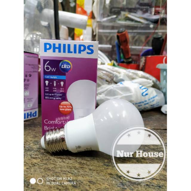 lampu led philips led 6 watt 7 watt