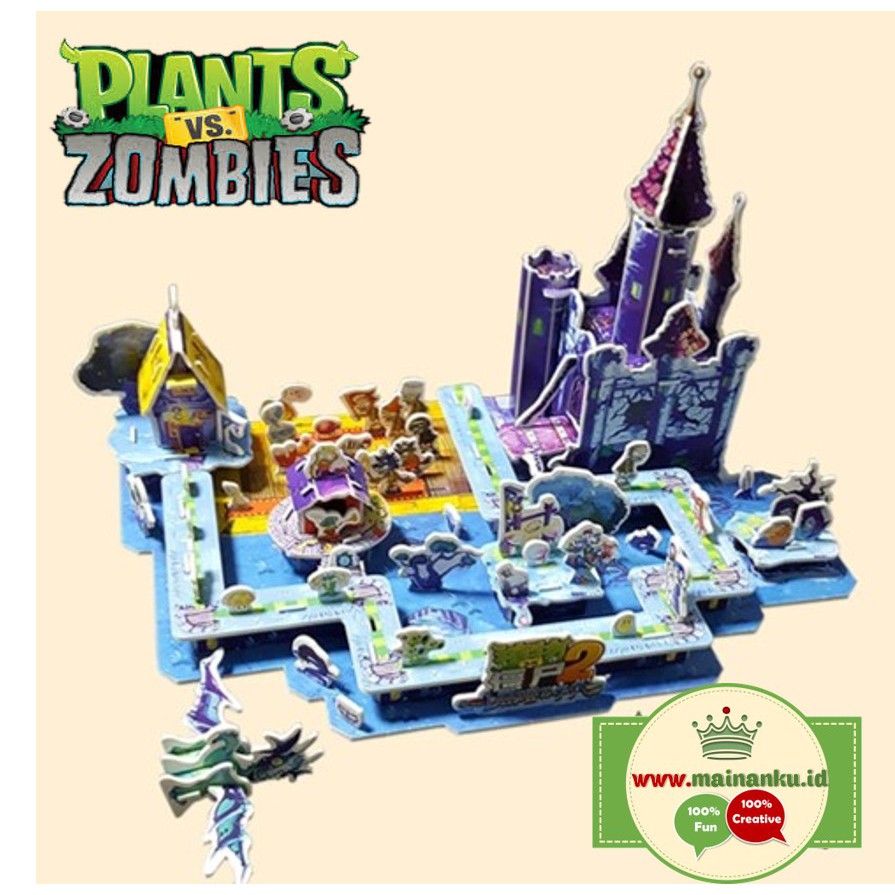 Puzzle 3d | PLANTs VS ZOMBIES &quot;Dark Ages&quot; | Mainan Anak Terbaru - Jigsaw