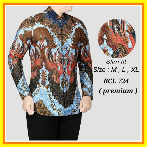 Kemeja Batik Ramadhan 2022 Import Slimfit Batik Lamaran Casual Elegan Kemeja Batik Hariraya Kemeja M