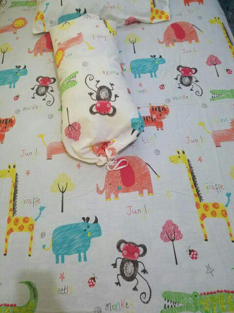  SPREI  MOTIF  ANIMAL  MOTIF  ANAK ANAK KATUN LOKAL PREMIUM UK 