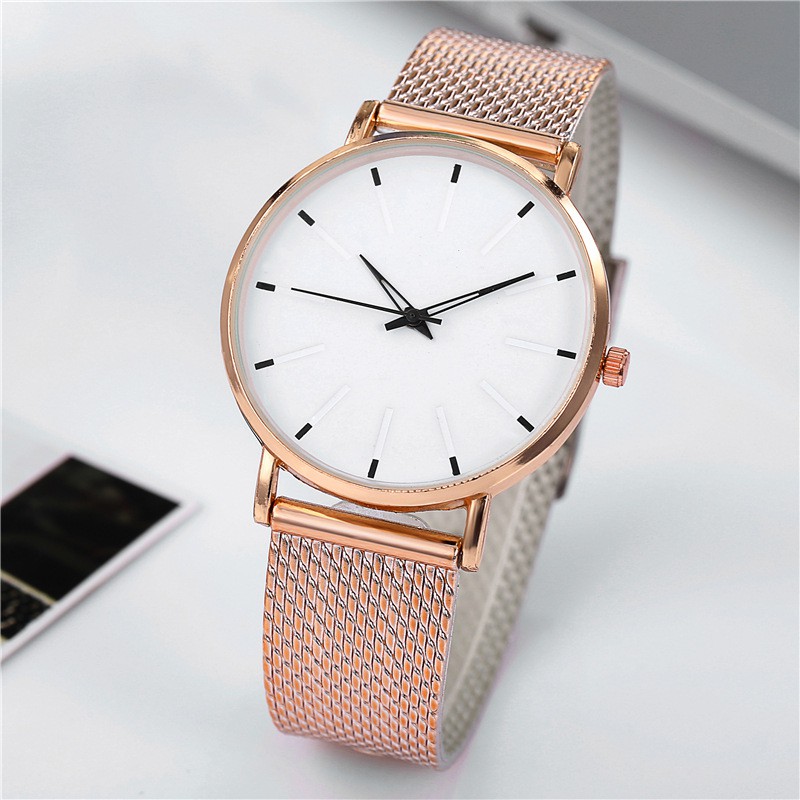 Jam Tangan Pria Analog Quartz Casual Dengan Strap Rantai Pasir Fashion Pria Import