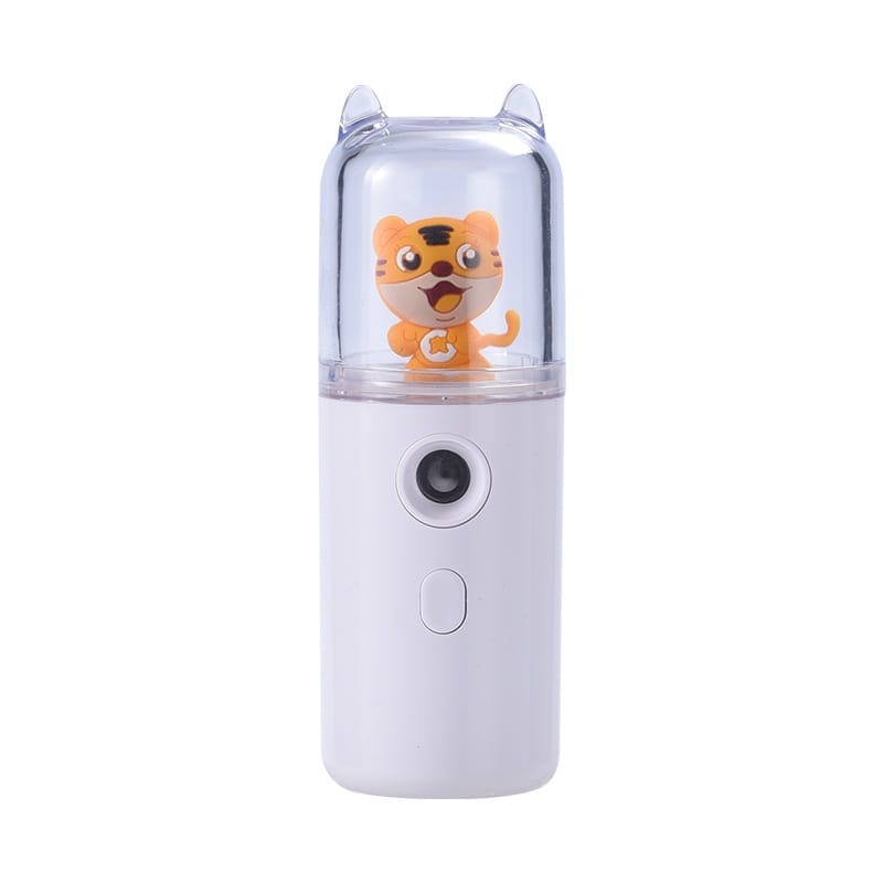 Nano Spray Portable ,Mini Facial Humidifier Nano,Bisa Untuk DISINFEKTAN AROMA TERAPI mini nano nano spray wajah Face Mist Sprayer Pelembab USB Humidifier Mini Portable-PUTIH TIGER