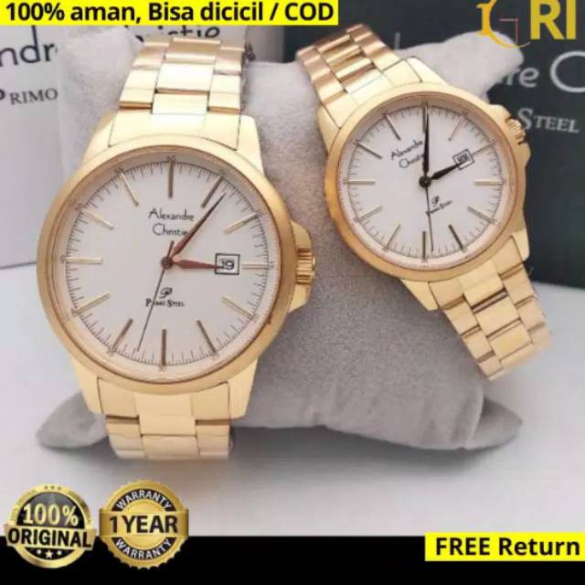 Jam Tangan Alexandre Christie Couple AC 1008 dan ACF 1008