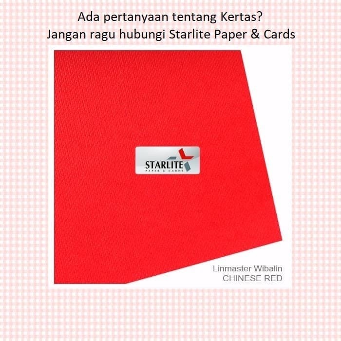 Kertas Covering Paper LINMASTER CHINESE RED