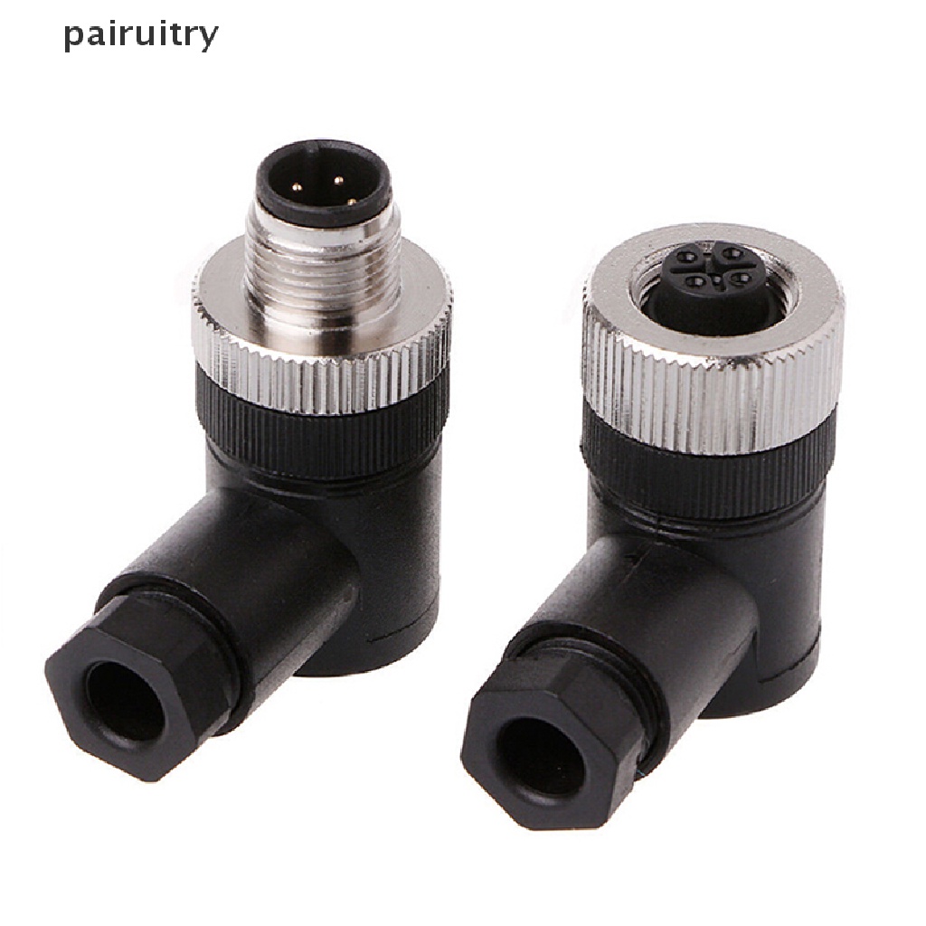 1pc Konektor sensor M12 3 / 4 / 5 pin male / female straight / right angle plug PRT