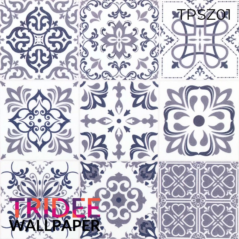 TRIDEE PANEL STICKER MARBLE | MARMER | Wallpaper Stiker Dinding