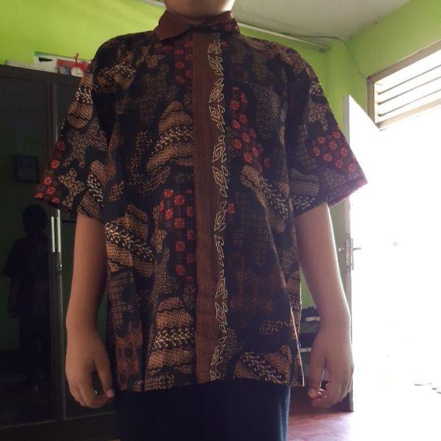 Diskon Hrb026 Kenongo Kemeja Tosca Pendek Pekalongan Padi M L Xl Sogan Tulis Halus Kemeja Bati