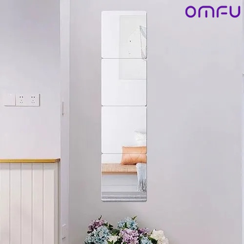 mirror cermin rias cermin dinding cermin gantung cermin cermin kamar mandi stiker dinding PVC untuk kamar tidur OMFU-5