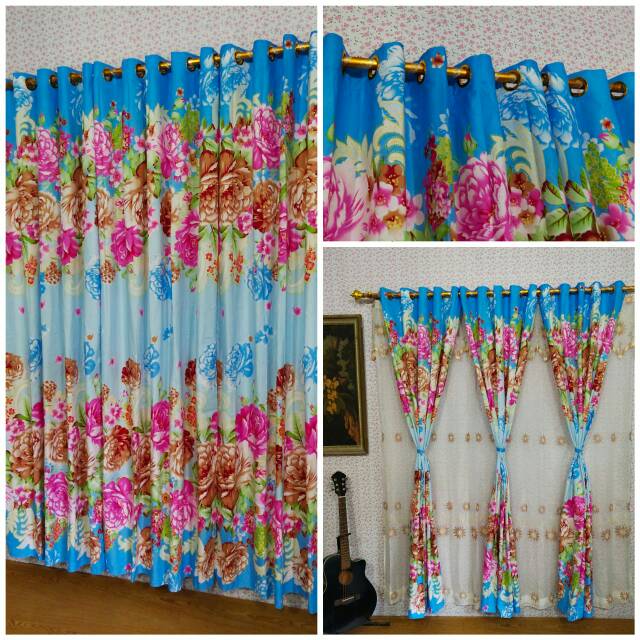 TIRAI GORDEN MURAH RING 12 KORDEN MURAH 135X220 GORDENG MURAH  TIRAI GORDEN MOTIF PINTU DAN JENDELA