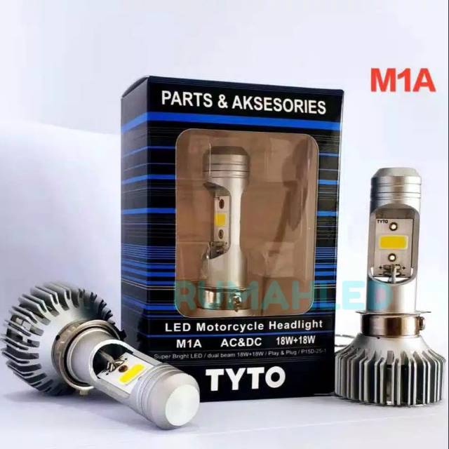Lampu Motor Depan LED AYOTO M1A 18 Watt H6 AC DC Motor Bebek Matic Universal-3