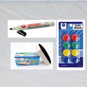 

Paket Whiteboard Magnet 60X90 + Spidol Wb + Penghapus Wb + Magnet