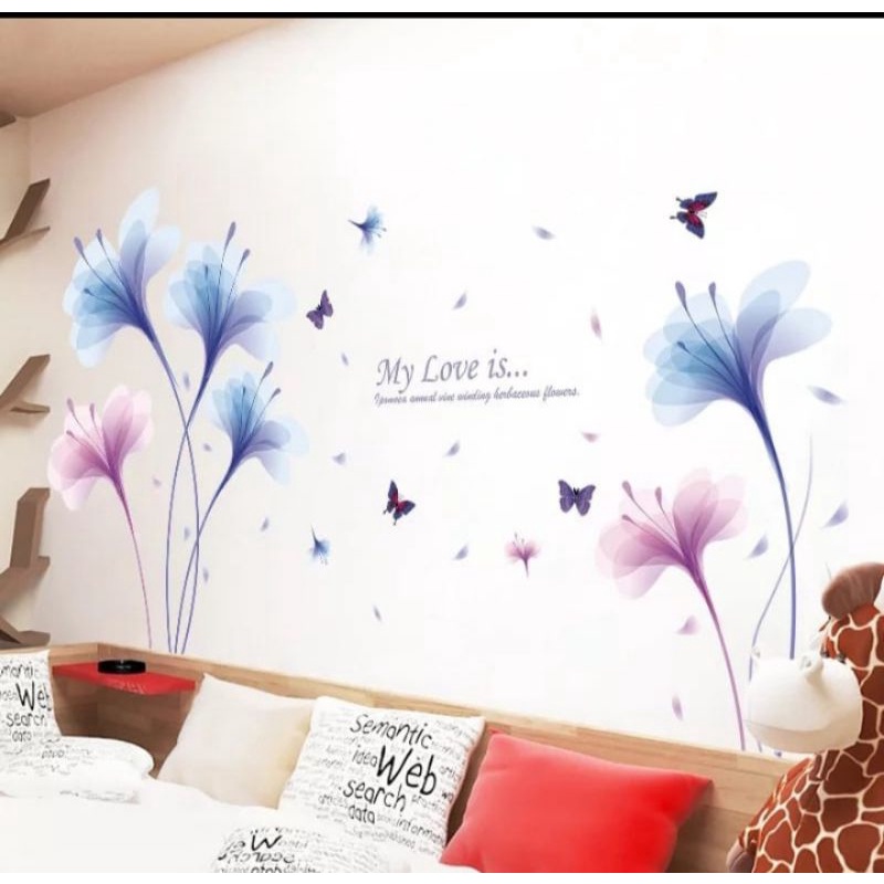 stiker dinding bunga // wall sticker bunga