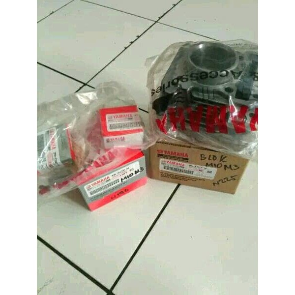 blok seher dan piston kit mio m3 asli yamaha