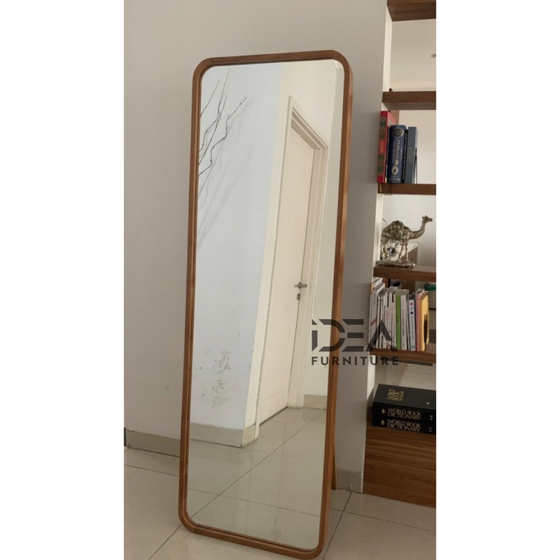 Jual STANDING MIRROR KAYU FULL BODY STANDING MIRROR INFORMA