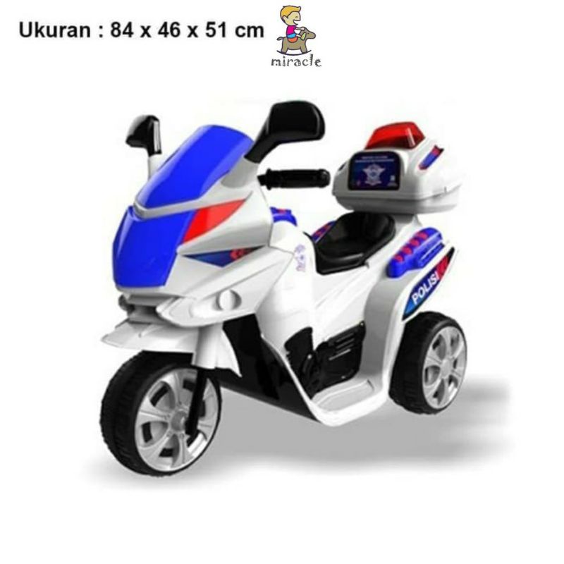MAINAN MOTOR AKI POLISI | MOTOR AKI TORNADO | MAINAN MOTOR AKI RIDE ON POLICE TORNADO | MOTOR MAINAN
