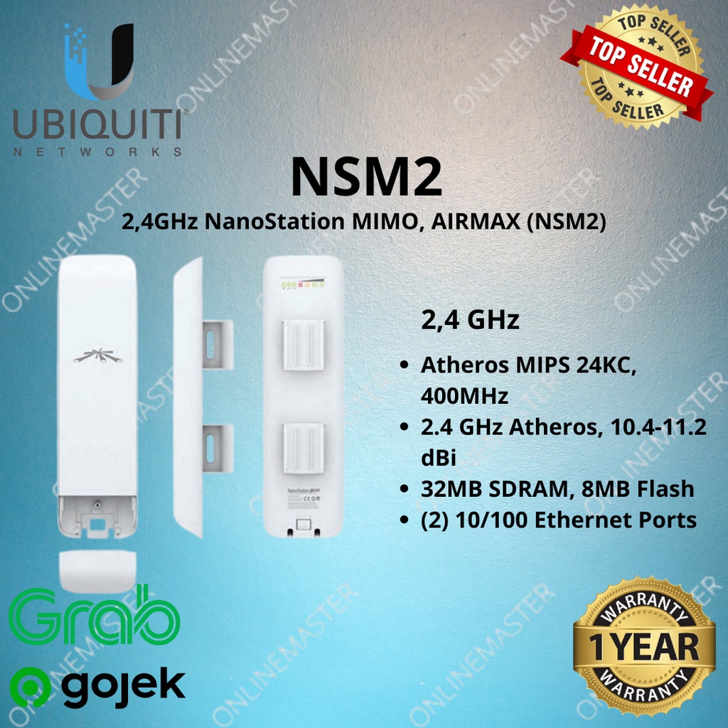 NSM2 ubnt nanostation 2,4ghz