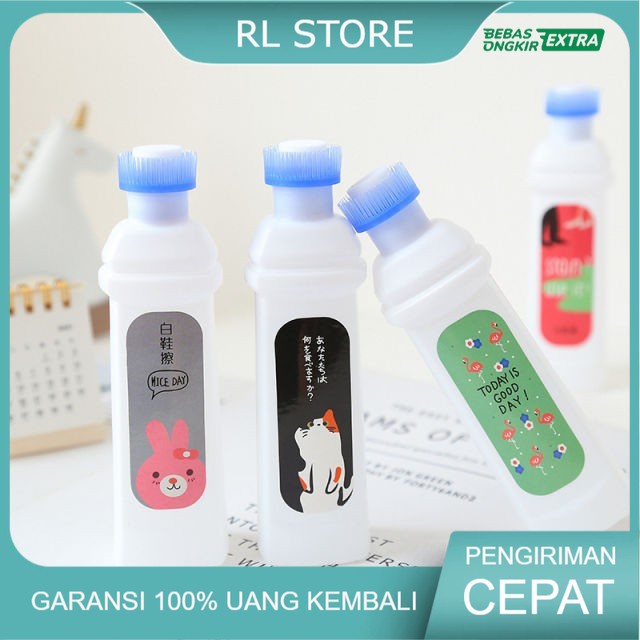 Sabun Semir Cair Pasta Sikat Pembersih Alas Sepatu Pemutih Putih Plac