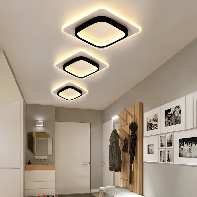 Lampu Plafon 3 Warna LED Ceiling Lamp Sederhana Modern Lorong Koridor Ruang Tamu Balkon Lampu Gantung