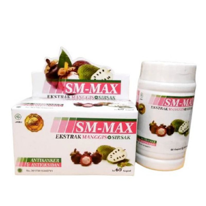 SM-MAX EKSTRAK KULIT MANGGIS & DAUN SIRSAK UNTUK KANKER DAN JANTUNG