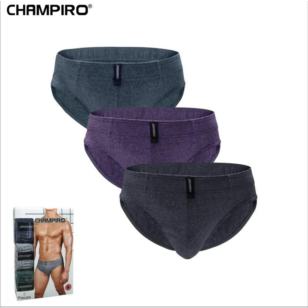 champiro C 0312 C 1 box isi 3 celana dalam pria dewasa katun premium basic brief