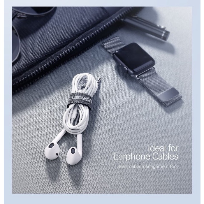

perekat-pengikat- ugreen velcro cable organizer wire winder cable tie holder -pengikat-perekat.