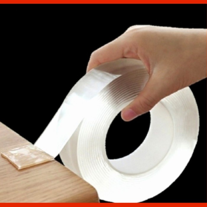 

Trendi Double Tape Bening Nano Magic 2Cm2M Super Kuat, Dobel Tip Bening. Murah