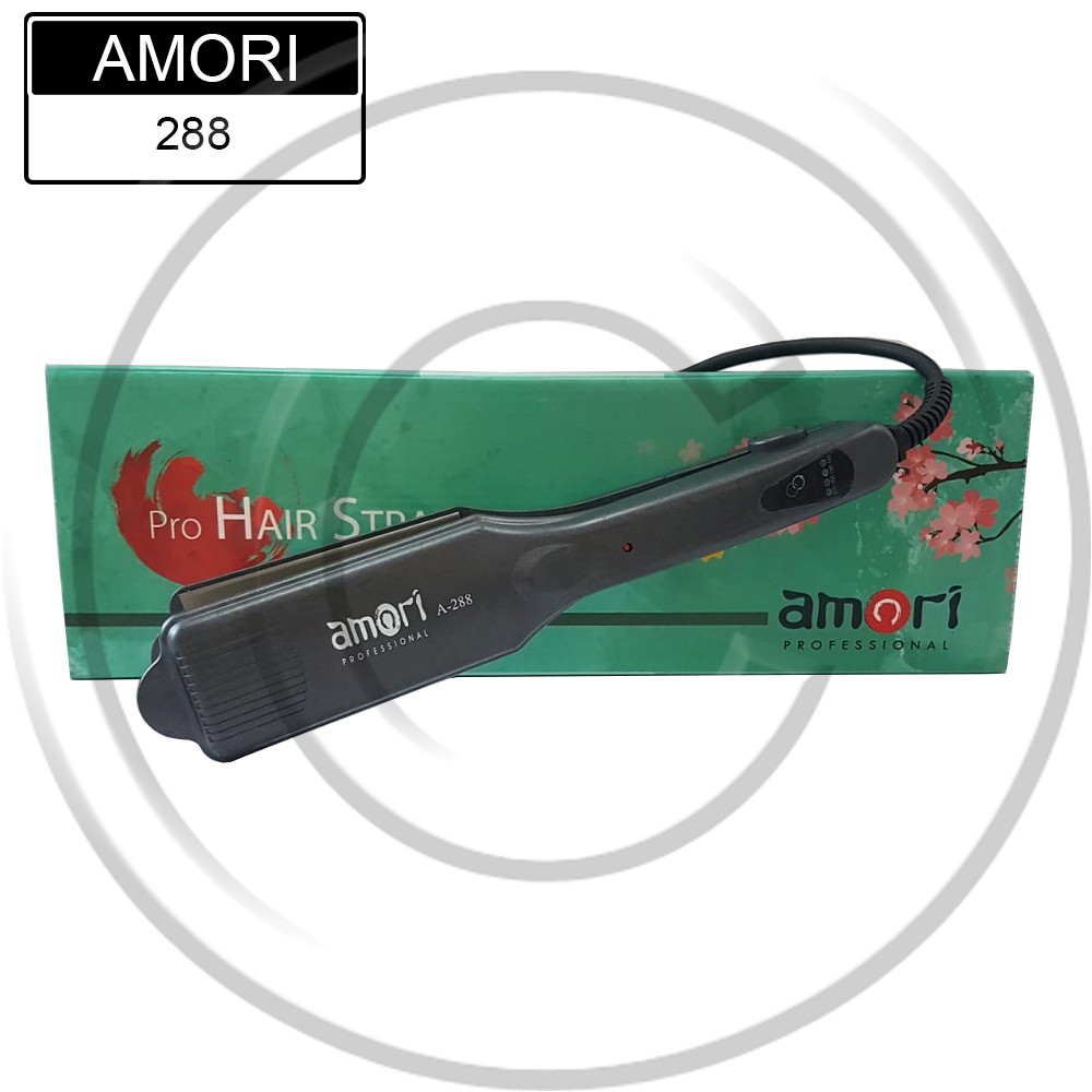 AMORI / AMORI-288 / Catokan Rambut 2in1 Plat Lebar Lurus