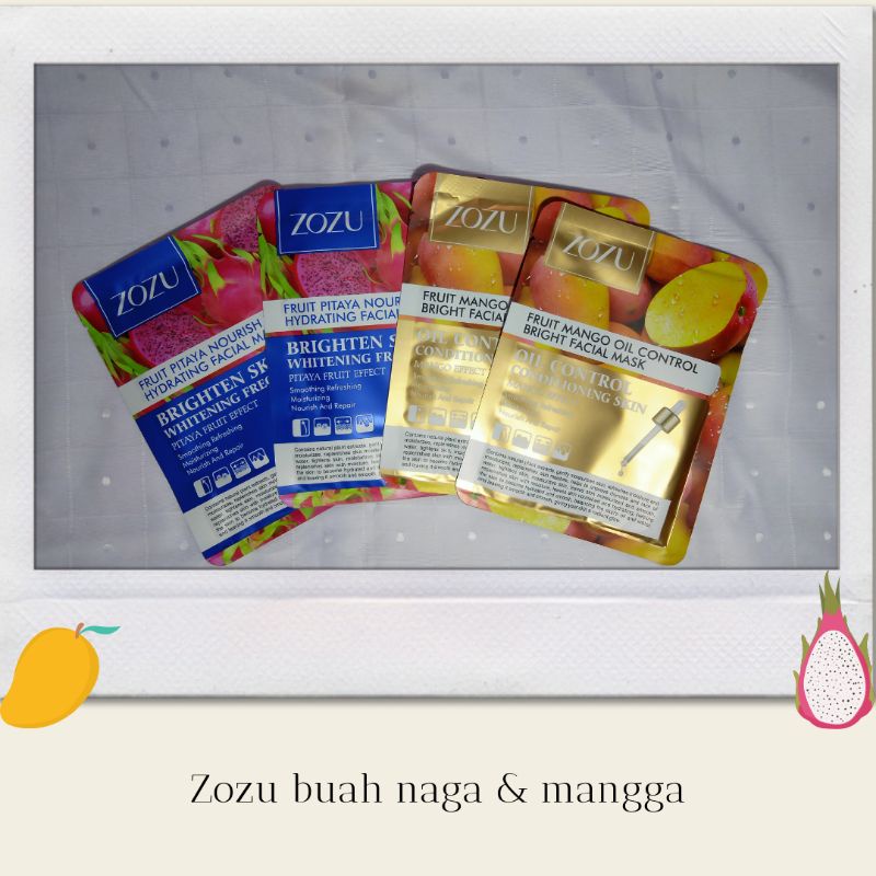 ZOZU SHEET MASK/ SHEET MASK KOREA MURAH