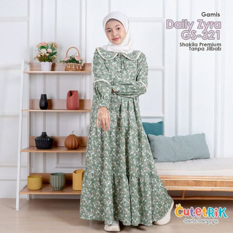 Gamis Daily Zyra GS 321 | Gamis Remaja Gamis anak Daily Simpel Original Premium
