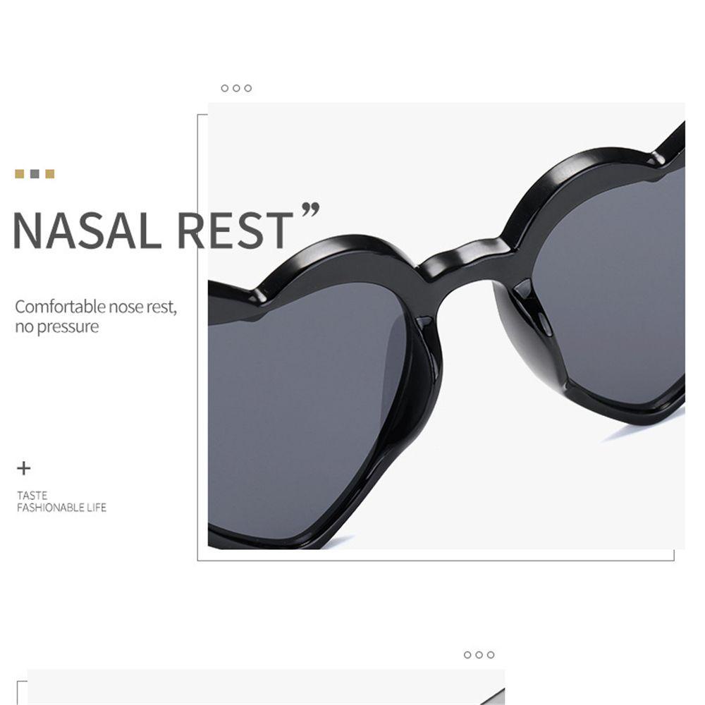 Lily Kacamata Berbentuk Hati Retro Wanita Cinta Hati Sunglasses Eyewear