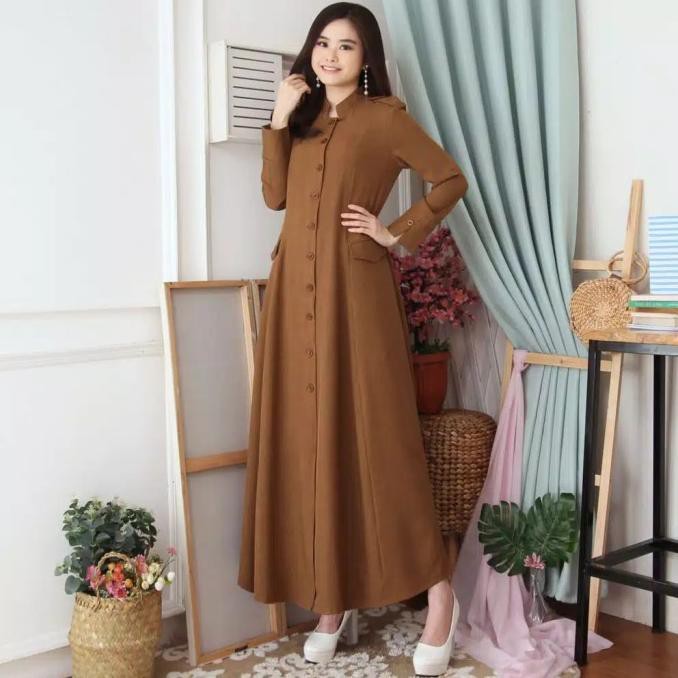 gamis Pemda seragam dinas Pemda baju khaki gamis muslimah