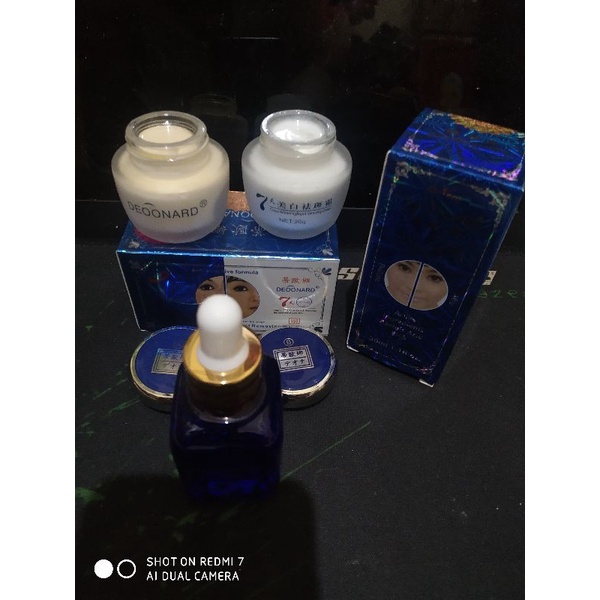 PAKET CREAM DEONARD SET BIRU + SERUM DEONARD ANTI ACNE 30ML ORIGINAL // pket cream deonard set ( cre