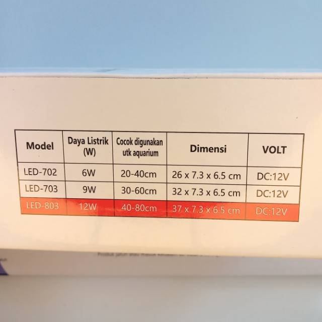 Lampu Sakkai pro LED-803 Jepit Kupu-kupu Nyala 3 mode Aquarium Soliter Aquascape