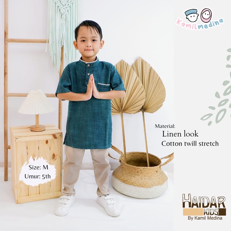 Setelan Kurta Anak Set Koko Haidar by Kamil medina