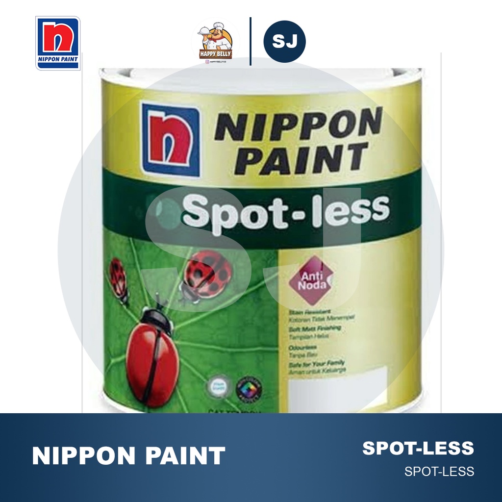Cat Tembok Anti-Noda Spot-Less Nippon Paint - 1001 - Brilliant White -