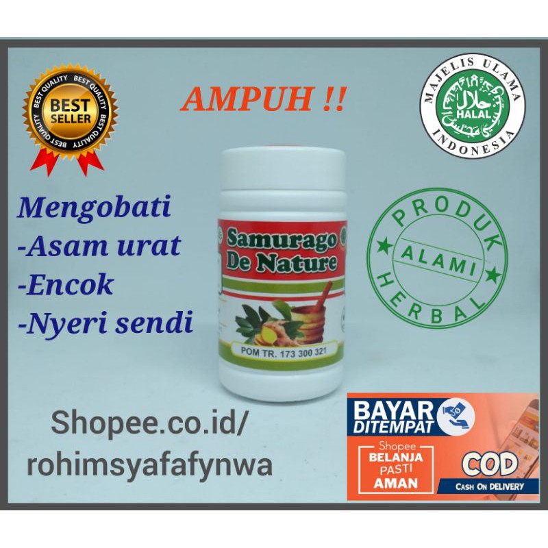 

OBAT ASAM URAT, REUMATIK, PEGAL LINU SAMURAGO DE NATURE. ENCOK RADANG SENDI DIJAMIN SEMBUH