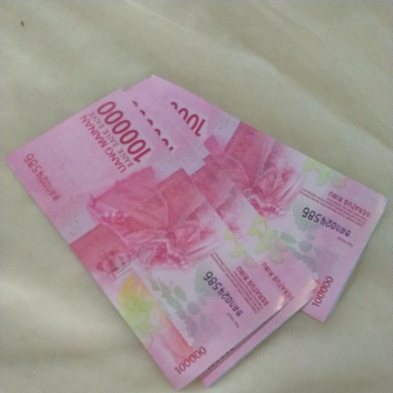 Uang Mainan/Replika Uang Kertas Rupiah 100ribu/100000